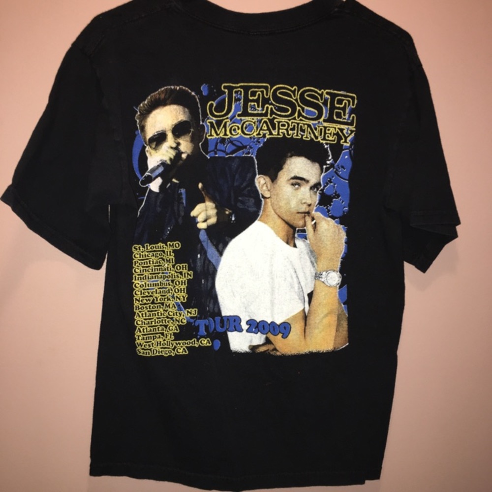 Jesse McCartney 2009 tour T-shirt
